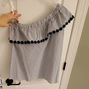 LOFT one shoulder ruffle top